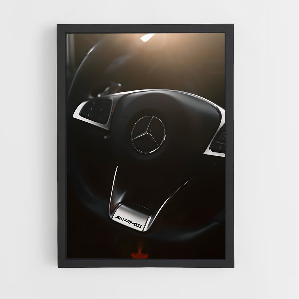 Poster luxueux Gla amg – affiche Mercedes (vue 2)